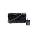 Vera Pelle Leather Crossbody Bag: Black Solid Bags