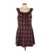 Hot Topic Casual Dress: Red Plaid Dresses - Women's Size 1X