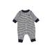 Baby Gap Short Sleeve Outfit: Blue Stripes Bottoms - Size 0-3 Month