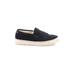 Spenco Flats: Slip On Platform Casual Black Solid Shoes - Women's Size 7 - Almond Toe