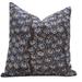 Duck Canvas Bohemian Square Vintage Block print pillow cover - Jasmine