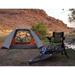 2-Person Portable Aluminum Poles Dome Camping Tent with Bike Shed