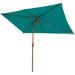 6.5x10ft Patio Umbrella Rectangular Outdoor Umbrella (Turquoise)