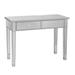 Southern Enterprises Mirrored 2 drawer media console table, Finish w, Silver