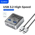 ORICO Metal Material Usb Hub 10Gbps With 2 USB A Port and 2 USB C Port USB3.2 hub Splitter is