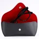 PU Leather Glasses Case Sunglasses Bag Eyeglasses Protector Solid Color Eye Glasses Box Portable