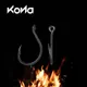 KONA 50PCS Carp Fishing Hooks High Carbon Steel Barbed Carp Hooks Fishing Carp Fishing Accessories