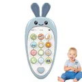 Téléphone portable musical coloré en forme de carotte pour enfant en bas âge jouet