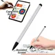 Penne Touch Screen 2 in1 penne stilo Capacitive-Resistive universali testa in gomma Touch Pen