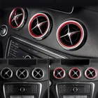 5 Pz/set Aria Condizionata Vent Anello di Uscita Trim Decor per Mercedes Benz AB GLA Classe CLA W176 W246 C117 X156 AMG 2012-2018