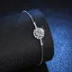 Bracelet rond en argent regardé S925 pour femme bracelet en diamant Moissanite bijoux de luxe