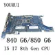 L62759-601 für hp elit ebook 840 g6 850 g6 laptop motherboard mit I5-8365U/I7-8565U cpu 6050