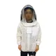 Combinaison d'apiculture anti-abeille tissu pour apiculteur 3 couches veste en filet blanc