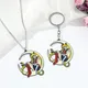 Porte-clés Bandai Sailor Moon pour femme figurine d'action pendentif en métal émaillé porte-clés