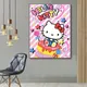 5D DIY Cartoon Hello Kitty Diamond Painting Kit Cat Donut Cross Embroidery Handmade Diamond Mosaic