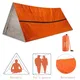 2 Person Emergency Shelter Bivy Survival Tent Kit Mylar Tube Tent Sleeping Bag Waterproof Outdoor