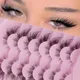 7 pairs of transparent stem false eyelashes mango eye naturally curled eyelashes fox eye makeup