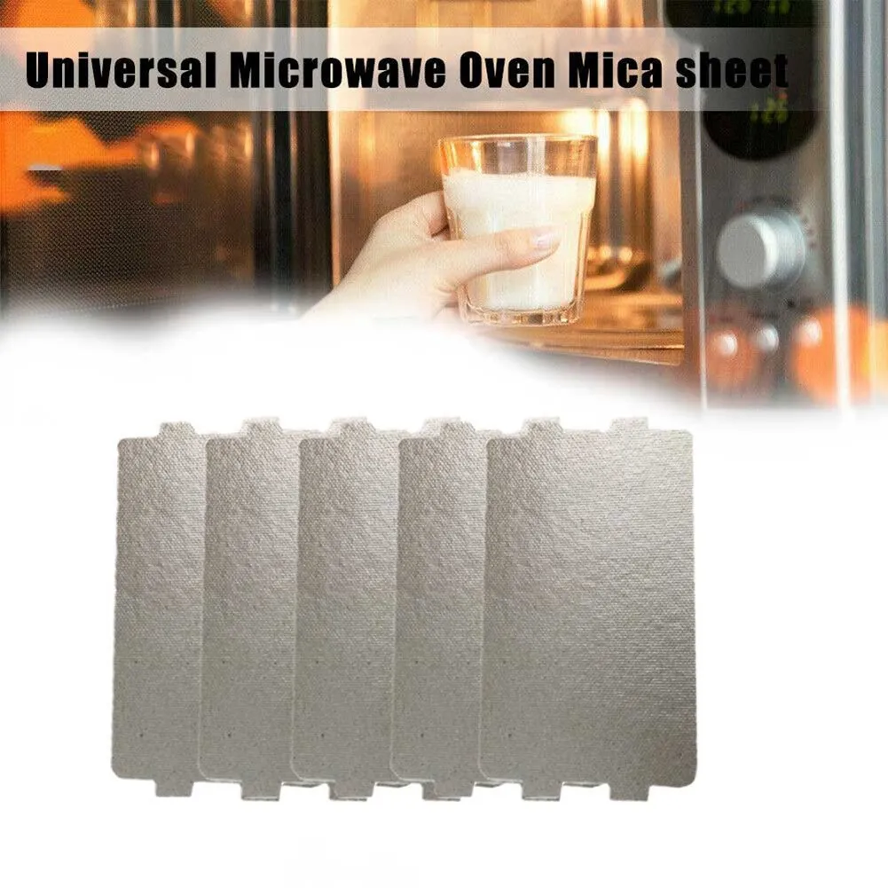 5 Stück Universal-Mikrowellen herd Glimmer platten Wellenleiter abdeckung für elektrischen Haartrockner Toaster Mikrowelle Wärmer 116x65mm Image