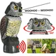 Simulation plastic shaking head owl gardening outdoor bird scare and mouse repelling decoration