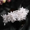 Fascia per capelli da sposa perla fascia per capelli fatta a mano copricapo fiore farfalla cerimonia