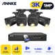 ANNKE-Système de sécurité vidéo 8CH 5MP lumière pour touristes enregistreur DVR kits de caméra de