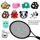 1PC Silikon Tennis Schläger Stoßdämpfer Durable Schöne Cartoon Tier Tennis Rock Vibration Dämpfer