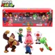 Figurines d'action Super Mario Bros en PVC pour enfants Luigi Yoshi Matkey Kong jouets modèles