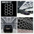 Lampe hexagonale personnalisée pour garage tube LED éclairage de plafond en accent d'abeille pour