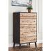 Signature Design by Ashley Piperton 5 - Drawer 29.88" W Chest Wood in Brown | 50.68 H x 29.88 W x 18.88 D in | Wayfair EB5514-245