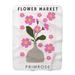 MentionedYou Flower Market Primrose - 1 Piece Premium Sherpa Blanket - Luxurious Art Print Design Polyester | 60 H x 50 W in | Wayfair