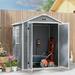 Outsunny Outdoor 6 ft. W x 4 ft. D Polypropylene Storage Shed | 82.75 H x 72 W x 52.75 D in | Wayfair 845-953V00GY