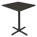 Regency Cain Square Breakroom Table & 4 M Stack Chairs Wood/Metal in Gray | 42" H x 30" L x 30" D | Wayfair TCB3030AG