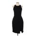 Banana Republic Casual Dress - Sheath High Neck Sleeveless: Black Solid Dresses - Women's Size 10 Tall