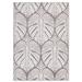 White 62 x 47 x 0.4 in Indoor/Outdoor Area Rug - TOMMY BAHAMA Lanai Palm Leaves Indoor Outdoor Area Rug Dark Grey/Ivory | Wayfair 3A-40479-511