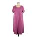 Lularoe Casual Dress - Midi: Burgundy Dresses - Women's Size Large