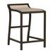 Summer Classics Villa Patio Bar Stool w/ Cushion Wicker/Rattan in Brown | 29"H x 17.75"W x 18.75"D | Wayfair 336431+C5594210N