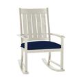 Summer Classics Outdoor Club Rocking Metal Chair w/ Cushions in Gray | Wayfair 333420+C015344W344