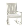 Summer Classics Outdoor Club Rocking Metal Chair w/ Cushions in Gray | Wayfair 333420+C015457W457