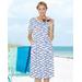 Appleseeds Women's Boardwalk Knit Print Weekend Dress - Multi - 2X - Womens