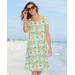 Appleseeds Women's Island Oasis A-Line Knit Dress - Multi - PS - Petite
