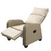 Winston Porter Rex Metal Outdoor Wing Chair Recliner Lounge Chair Metal in Brown | 40.5 H x 35 W x 29.9 D in | Wayfair