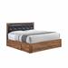 Red Barrel Studio® Alais Vegan Leather Platform Storage Bed in Brown | 44.3 H x 63.5 W x 80.2 D in | Wayfair D10BBCC7A43247C0B12B56625875AC4A