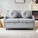 Red Barrel Studio® Aleacia 54.7" Sofa Bed, Polyester in Gray | 31.5 H x 54.7 W x 36.2 D in | Wayfair 90FD3B2D2F614E32B6BDA126937F5967