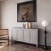 Ivy Bronx Wooden Accent Cabinet w/ 4 Doors - Sideboard Buffet Server For Living Room, Entryway, Hallway, Office | Wayfair