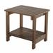 Winston Porter Key West Weather Resistant Outdoor Indoor Plastic Wood End Table, Patio Rectangular Side Table, Small Table For Deck, Backyards | Wayfair