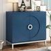 Latitude Run® Dewyone Accent Cabinet, Solid Wood in Blue | 31.9 H x 34 W x 15.5 D in | Wayfair DB2F642FF8F34282A2EA6CB9678ADD0A