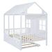 Harper Orchard Full Size Wood House Bed w/ Twin Size Trundle, Wooden Daybed in White | Full/Double | Wayfair F7D5982C46304667BFE5746019FFD313