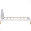 Ebern Designs Wooden Platform Bed w/ Curved Headboard & Shelf | Twin | Wayfair 114F92F4B77B41719E291937576CE17F