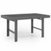Latitude Run® Grey Tall High Patio Dining Table Outdoor Coffee Sofa Tables Rectangle Rectangular No | 26.5" H x 51.5" W x 31.5" L | Wayfair