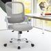 Inbox Zero Office Mid Back Ergonomic Mesh Computer Desk Larger Seat Executive Height Adjustable Swivel Task Chair w/ Lumbar Support | Wayfair